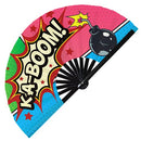 Comic Style Bamboo Hand Fan
