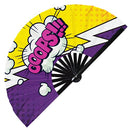 Comic Style Bamboo Hand Fan