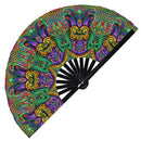 Mardi Gras Carnival 2 Bamboo Hand Fan