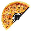 Pizza Bamboo Hand Fan