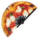 pizza large hand fan uv reactive bamboo hand fan italian pizza dough pizza sauce pizza crust pizza lover merch pizza merchandise pizza outfit pizza gifts pizza halloween