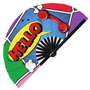 Comic Style Bamboo Hand Fan