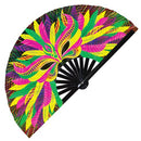 Mardi Gras Carnival 2 Bamboo Hand Fan