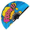 Comic Style Bamboo Hand Fan