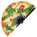 Pizza Bamboo Hand Fan