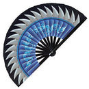 Kitana Fan Cosplay Weapon Kitana Hand fan Accessory Halloween Costume for women Handheld Fan Blue Kitana Outfit bladed fan war fan