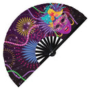 Mardi Gras Carnival Bamboo Hand Fan