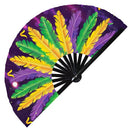 Mardi Gras Carnival Bamboo Hand Fan