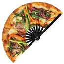 Pizza Bamboo Hand Fan