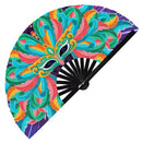 Mardi Gras Carnival Bamboo Hand Fan