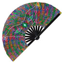 Mardi Gras Carnival 2 Bamboo Hand Fan