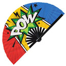 Comic Style Bamboo Hand Fan