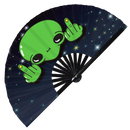 Alien Bamboo Hand Fan