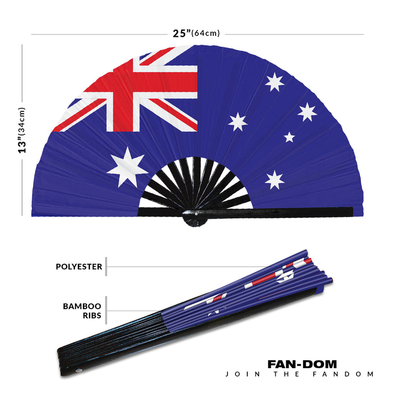 National flags foldable hand fans | Australia China Hong Kong Indonesia Japan New Zealand Singapore South Korea Taiwan Thailand Different Country Flag Hand Fans