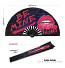 Be Mine Valentines Bamboo hand fan