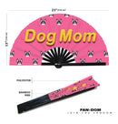 Dog Mom Bamboo Hand Fan