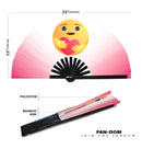 Facebook Emoji Bamboo Hand Fan