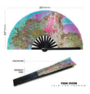 Flower Woman Bamboo Hand Fan
