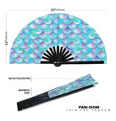 Mermaid Scales 2 Bamboo Hand Fan