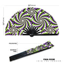 Optical Illusion Bamboo Hand Fan