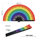 Pride Flag LGBT Bamboo Hand Fan