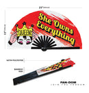 Drag Slangs Bamboo Hand Fan