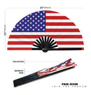 National Flags US Bamboo Hand Fan