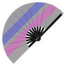 Pride Flag LGBTQA Bamboo Hand Fan