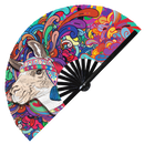 Alpaca Llama Bamboo Hand Fan