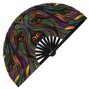 Animal Mandala Bamboo Hand Fan