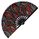 Animal Mandala Bamboo Hand Fan