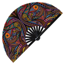 Animal Mandala Bamboo Hand Fan