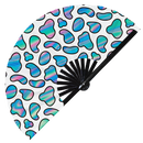 Cow Print Pattern Bamboo Hand Fan