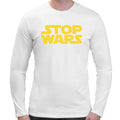 Stop Wars | Super Soft T-shirt | Cotton Crew Neck Long sleeve T Shirt Men's