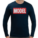Model Men Long Sleeves T-shirt