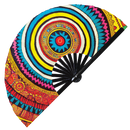 Aztec Bamboo hand fan