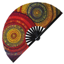Aztec Bamboo hand fan