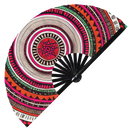 Aztec Bamboo hand fan