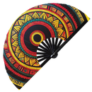 Aztec Bamboo hand fan