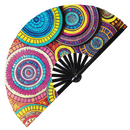 Aztec Bamboo hand fan