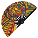 Aztec Bamboo hand fan
