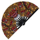 bali barong mask hand fan folding fan bali souvenirs indonesia souvenirs bali cultural rave fan barong rangda garuda mask traditional barong artwork ornaments Balinese large hand fan bamboo hand fan UV glow rave circuit party hand fan