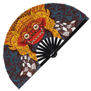 Balinese Barong Mask Bamboo hand fan