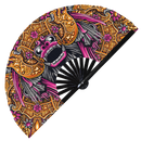 Balinese Barong Mask Bamboo hand fan
