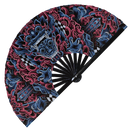 Balinese Barong Mask Bamboo hand fan