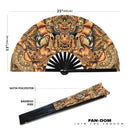 Balinese Barong Mask Bamboo hand fan
