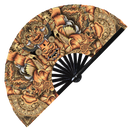 Balinese Barong Mask Bamboo hand fan