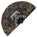 Balinese Barong Mask Bamboo hand fan
