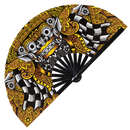 Balinese Barong Mask Bamboo hand fan