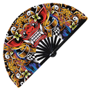 Balinese Barong Mask Bamboo hand fan